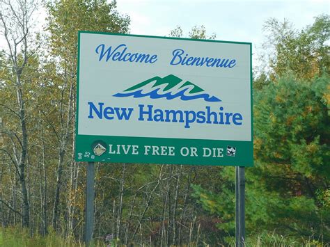 A Welcome To New Hampshire Sign Is The Best Sight
