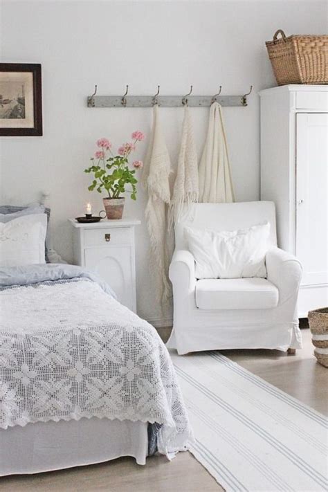 To break up the sea of white, she replaced the original closet door with a stripped 1800s french door, hung a sparkly french crystal chandelier, and. Pin on Bedroom Ideas
