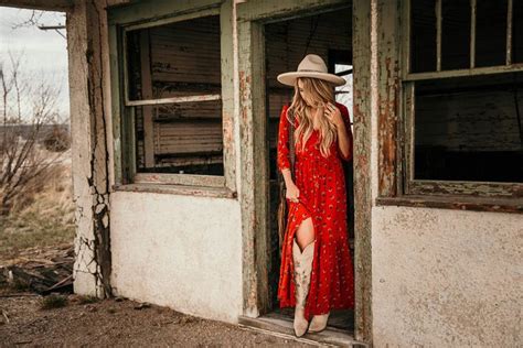miss miller s photography western couture red boho dress western fashion western photo