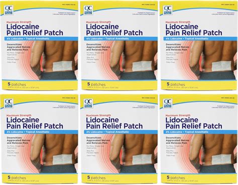 Quality Choice Maximum Strength Lidocaine Pain Relief Patch