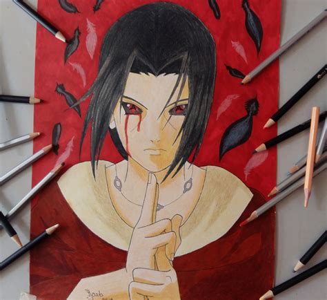 This Is My Latest Drawing Of Itachi Uchiha From Naruto Shippudenwhat