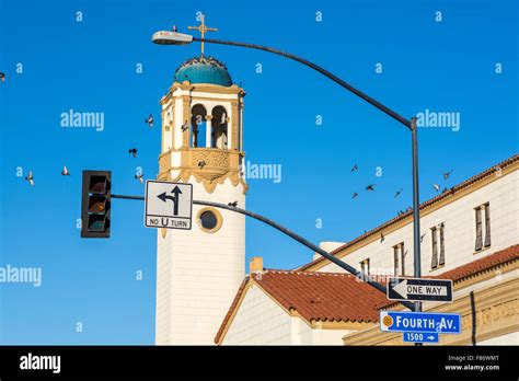 St Joseph Cathedral Building San Diego California Usa Stock Photo