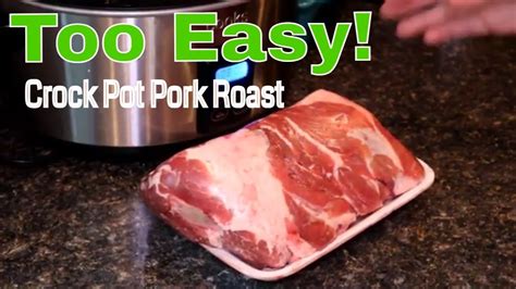 How To Make Tender Pork Roast In The Crock Pot Boston Butt Pork