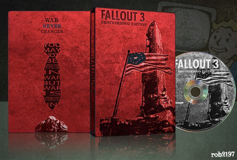 Fallout 3 Brotherhood Edition Xbox 360 Box Art Cover By Rob2197