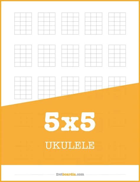 Blank Ukulele Chord Charts Free Printable Pdf Fretboardia
