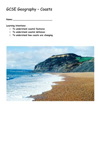 Gcse Geography Coastal Zone Full Sow And Resources Teaching Resources