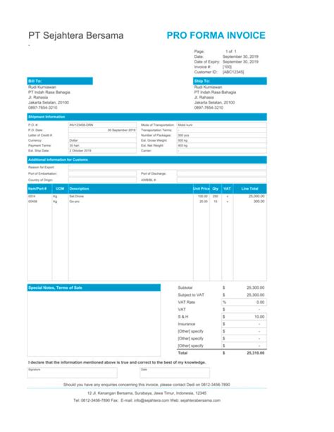 Proforma Invoice Adalah Pengertian Hingga Cara Buatnya Vrogue