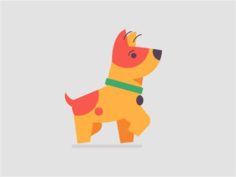 Walking Dog Motion Design Animation Dog Animation Motion Graphics