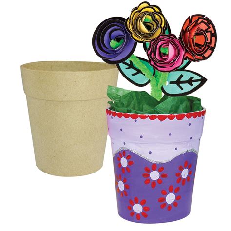 Papier Mache Flowerpot Papier Mache Cleverpatch Art And Craft Supplies
