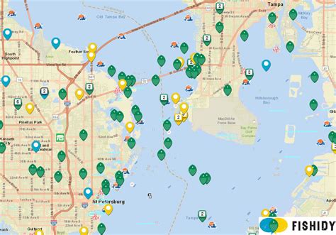 Tampa Bay Fishing Map Map Of Farmland Cave