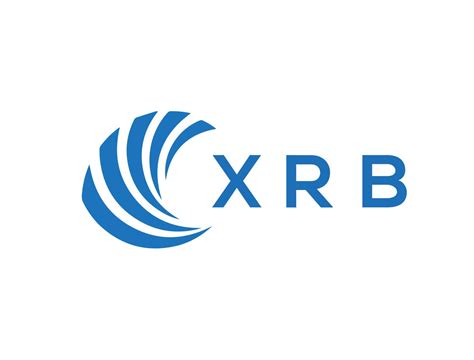 Xrb Letter Logo Design On White Background Xrb Creative Circle Letter