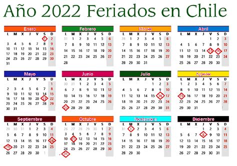 Calendario 2022 Para Imprimir Chile Ds Michel Zbinden Cl