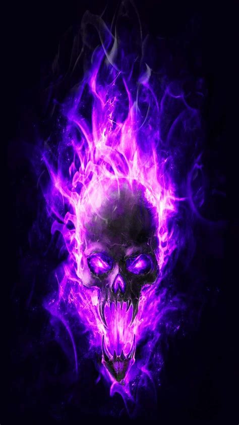 Gothic Purple Skull Wallpapers 4k Hd Gothic Purple Skull Backgrounds