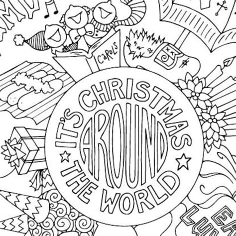 Christmas Around The World Coloring Pages Posted By Samantha Tremblay