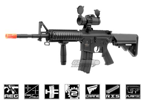Lancer Tactical Lt04b M4 Ris Carbine Aeg Airsoft Rifle