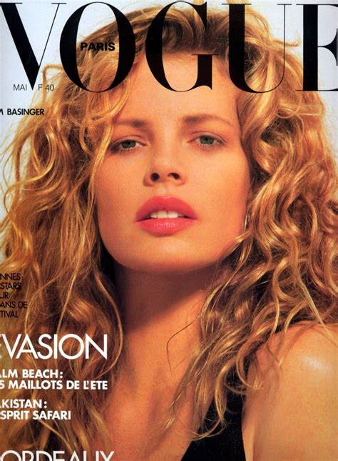 Kim Basinger Vogue Paris French Vogue