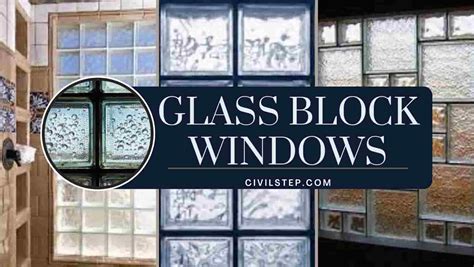 glass block windows use of glass block window types of glass blocks windows civil~step