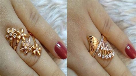Light Weight Gold Ring Designs Daily Wear Gold Rings Collection Youtube