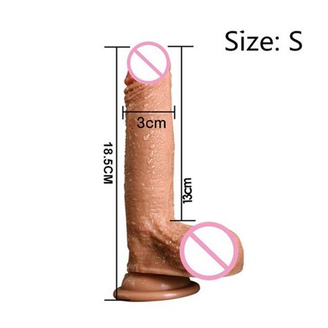 Wholesale 7 8 Inch Strapon Phallus Huge Large Realistic Dildos Silicone
