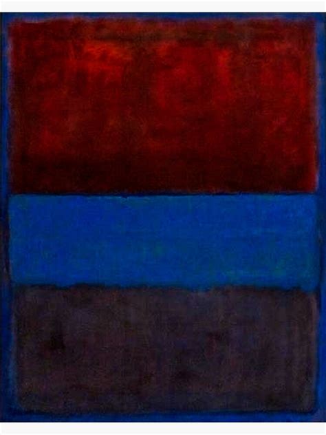Mark Rothko No 61 Rust And Blue Poster For Sale By Magicmagnet
