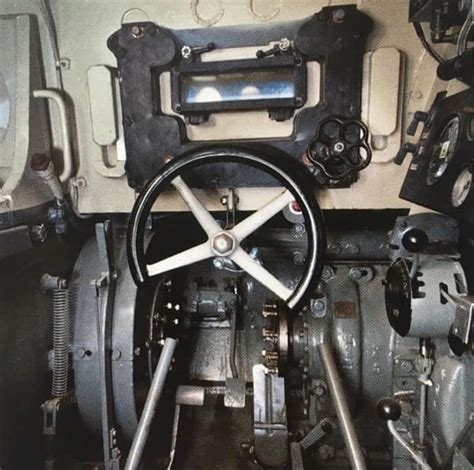 Panzer Vi Tiger 1 Drivers Position With His Hatch On The Left And