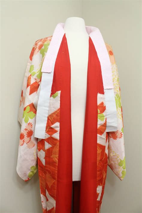 Japanese Juban Silk Kimono Silk Robe Japanese Robe Nagajuban Silk