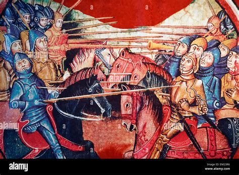 Medieval Battle Scene Paintings