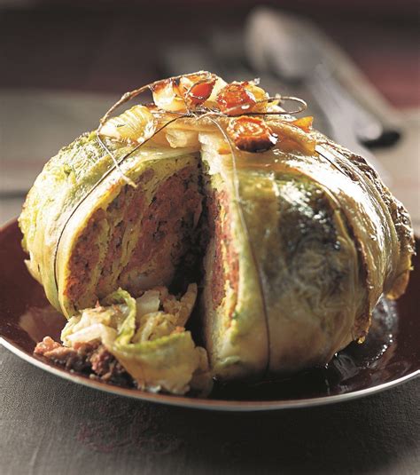 Chou farci au four Recette