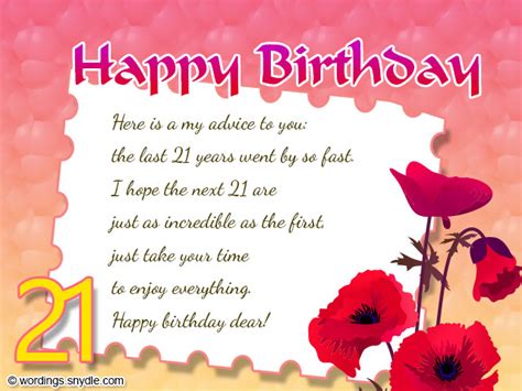 Maybe you would like to learn more about one of these? 21st Birthday Wishes, Messages and 21st Birthday Card ...