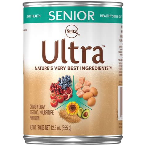 To keep your little furry friend as healthy as possible during the hardest phase of his life, you need to have a thorough understanding of what his body calls for. Nutro Ultra Senior Chunks in Gravy Canned Dog Food | Petco