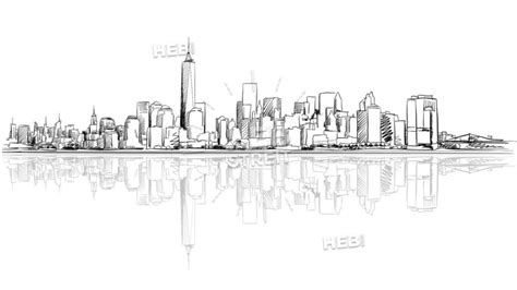 Simple Cityscape Drawing At Explore Collection Of