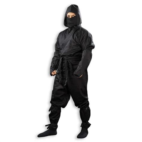 Black Ninja Uniform Real Ninjutsu Gi Traditional Ninja Costume