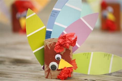 Toilet Roll Turkey Craft Toilet Roll Turkeys Are Easy To Make With