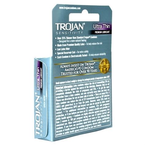 Trojan Ultra Thin Lubricated 3 Pack Sex Toys At Adult Empire