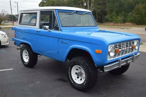 1977 Ford Bronco Ranger Edition 67000 Miles Blue Suv V8 50l Automatic