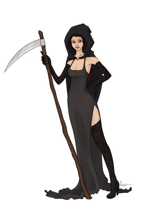 Commission Sexy Grim Reaper By Anirbrokenear On Deviantart