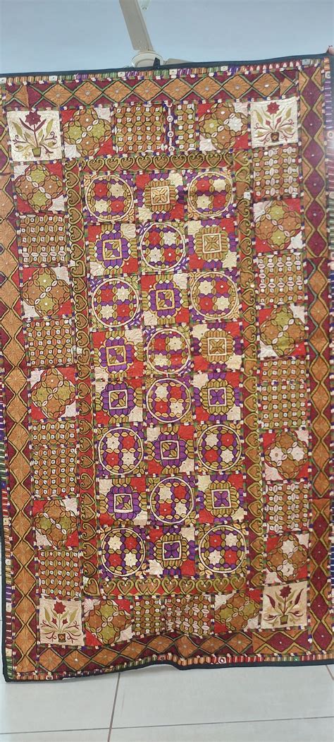 Vintage And Rare Pakistan Hand Embroidered Soofsuzani Table Etsy