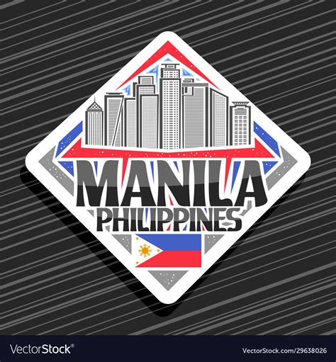 Logo For Manila Royalty Free Vector Image Vectorstock