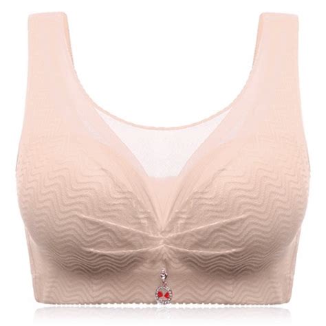 C E Cup Busty Wireless Adjustable Full Cup Cami Bras Woman