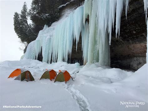 Snow Camping At Pictured Rocks National Lakeshore National Parks