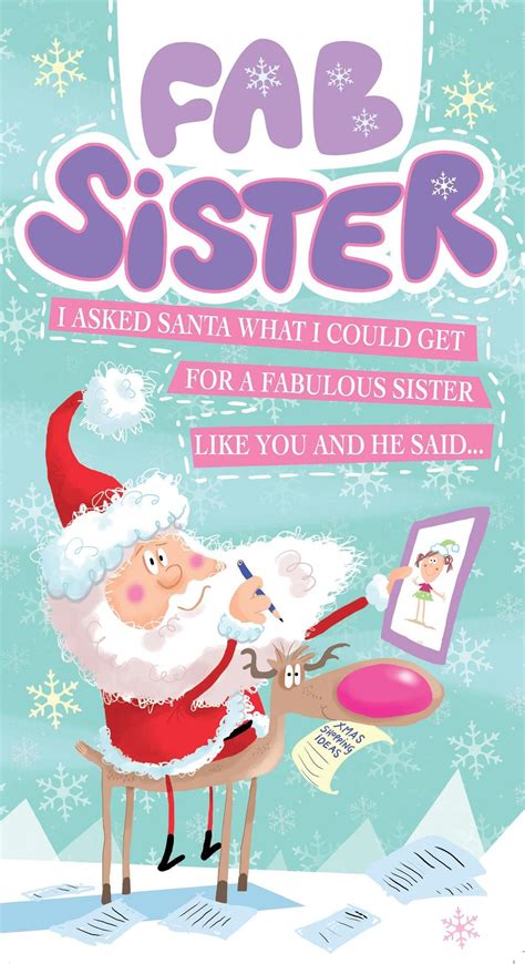 fabulous sister shopping ideas funny christmas card cards