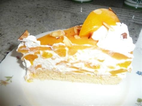 Sie wird nämlich ausschließlich mit san apart gebunden, ganz ohne gelatine oder agar. Pfirsich -Maracuja- Torte - Rezept mit Bild - kochbar.de