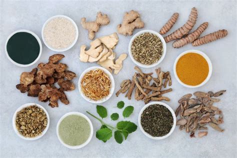 Herbs And Spice To Treat Irritable Bowel Syndrome Stock Image Image Of Collection Ginger