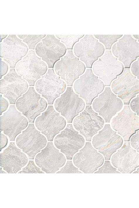 Meram Blanc Carrara Arabesque Marble Wall And Floor Tile In 2022