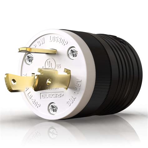 Buy Elegrp Nema L5 30p Locking Plug Generator Twist Lock Adapter Plug
