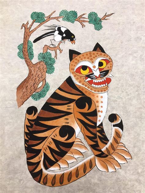 Minhwa Traditional Korean Art Tiger Tiger Art Korean Art