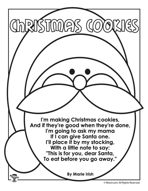 Christmas Cookies Childrens Poem Woo Jr Kids Activities Children