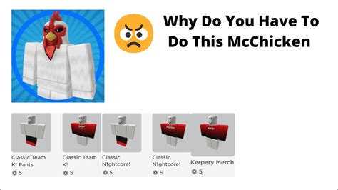 Why Do You Have To Do This McChicken YouTube