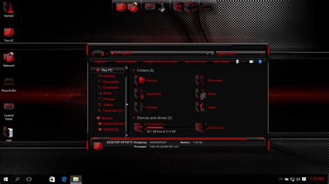 Download Transform Windows 788 Hud Red Theme Windows 10 On Itlcat