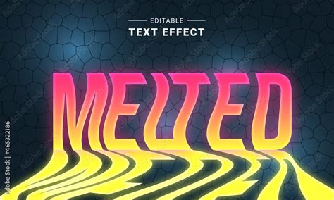 Liquid Melting Text Effect For Illustrator Stock Vektorgrafik Adobe Stock